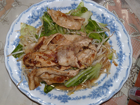 生姜焼き&野菜炒め