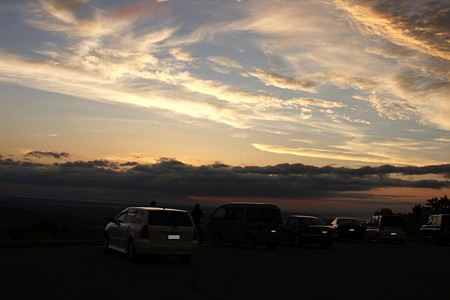 豪雨の前日の夕焼け　キゴ山