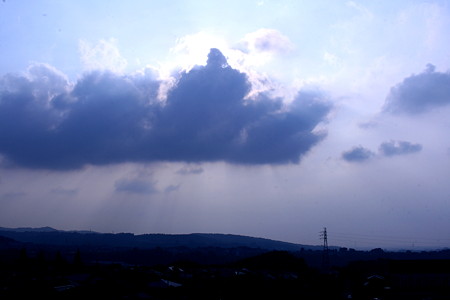 秋空！　ちょっとだけ光芒！