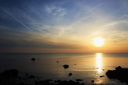 能登・夕日