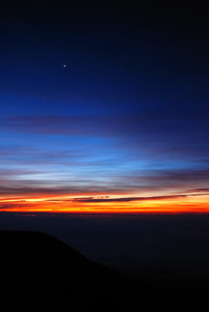富士山(1) 夜明け前 金星