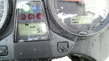 大晦日の洗車時の気温