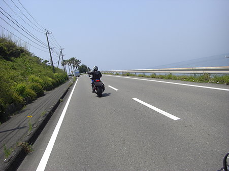 走行写真撮ってる