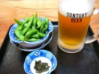 ビール&枝豆