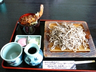 蕎麦とミニ天丼