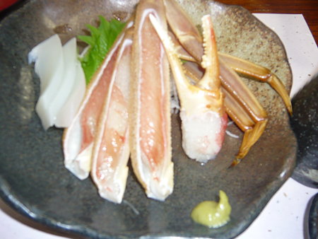 蟹刺し