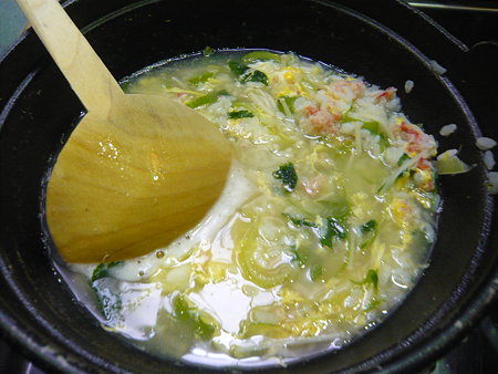 蟹雑炊