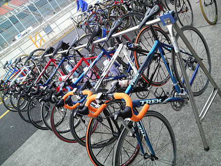 第5回もてぎエンデューロ 自転車勢ぞろい