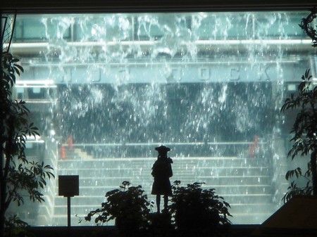 涼~♪ 水のカーテン・・